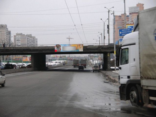 Мост 8x2,  Кільцева дорога - Палладіна пр. / Перемоги пр., з центру