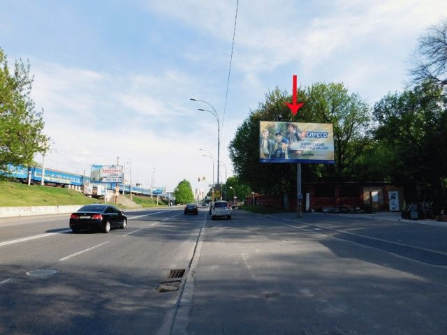 Щит 6x3,  Грінченка вул., 6-й від Протасового Яру, 70 м до Байкова вул., з центру