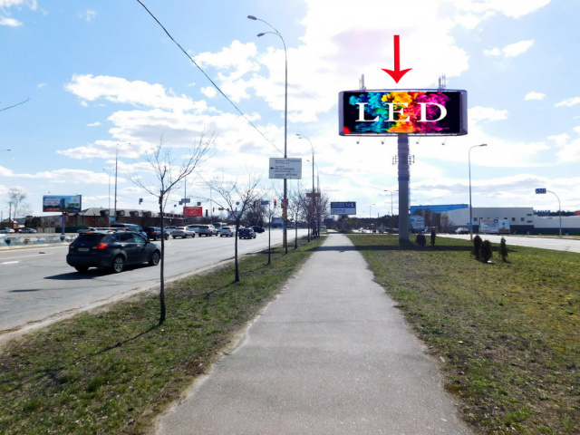 Цифрова панель 12x4,  Палладіна пр., біля Стеценко вул., до ст.м. Академмістечко, Перемоги пр.