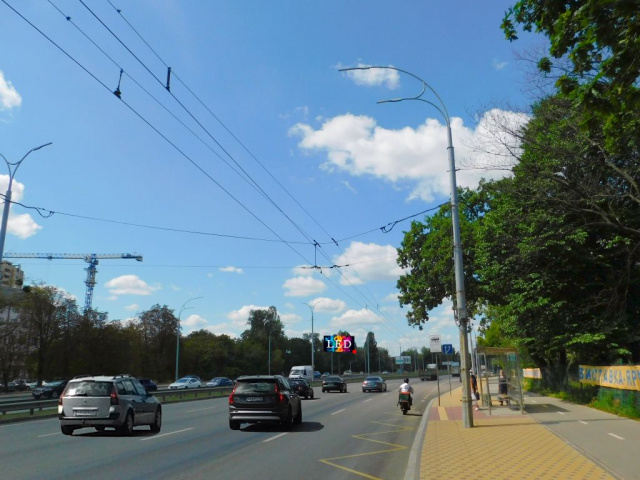 Цифрова панель 6x3,  Заболотного академіка вул. 150, на розподілювачі в напрямку Одеської пл.