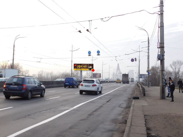 Суперборд 12x4,  Генерала Ватутіна просп. (з`їзд з мосту на лівий берег)