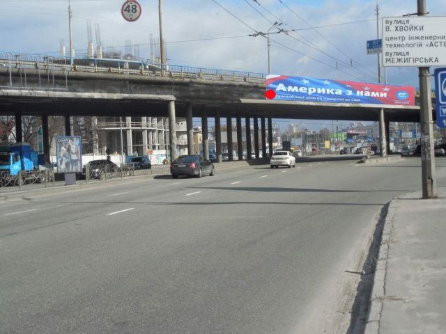 Мост 16x2,  Теліги О. вул., Бандери С. пр-т, до ст. м. "Петрівка"
